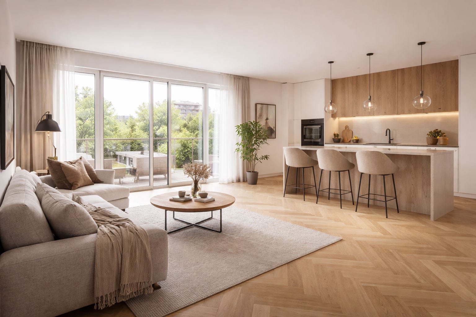 moderne Neubauwohnung